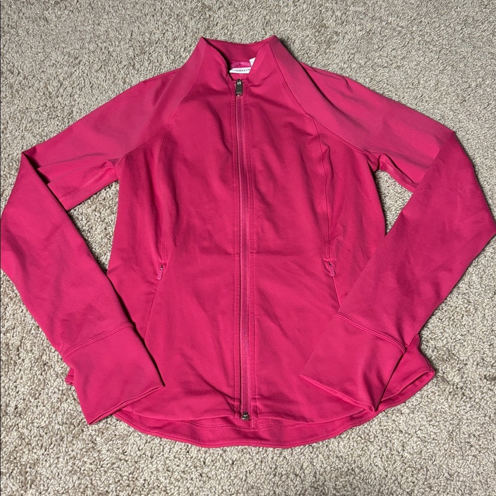 ATHLETA Pink Zip-Up Activewear Salutation Jacket size small - great condition! - Picture 2 of 5